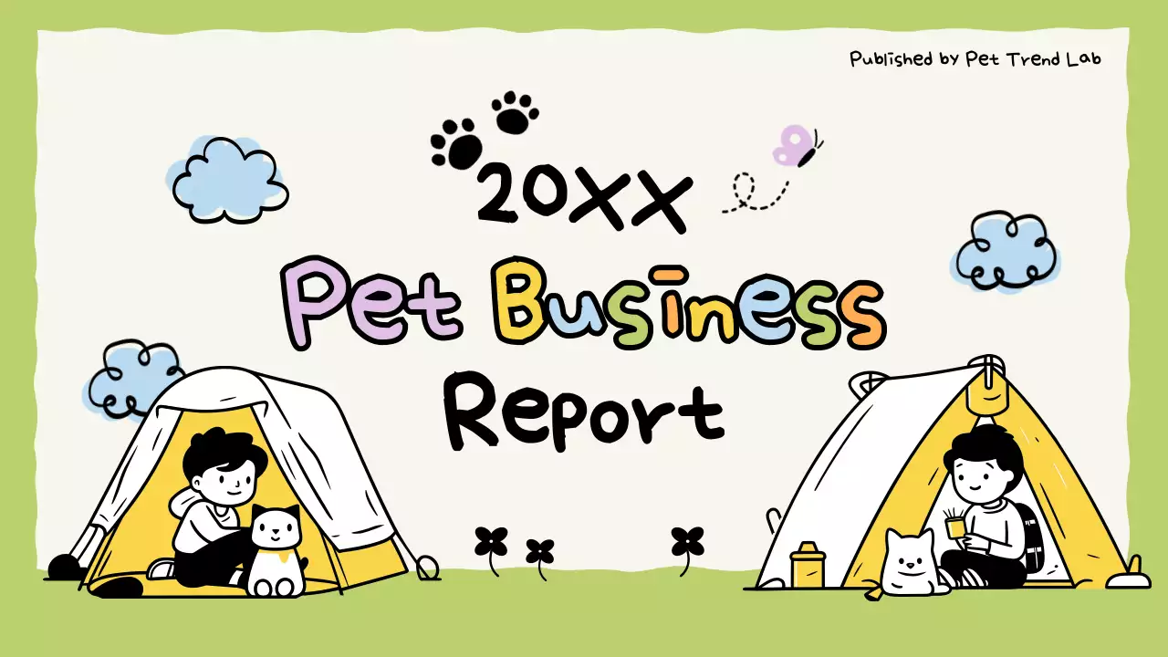 다채로운 미니멀 애완동물 사업 가이드 프레젠테이션