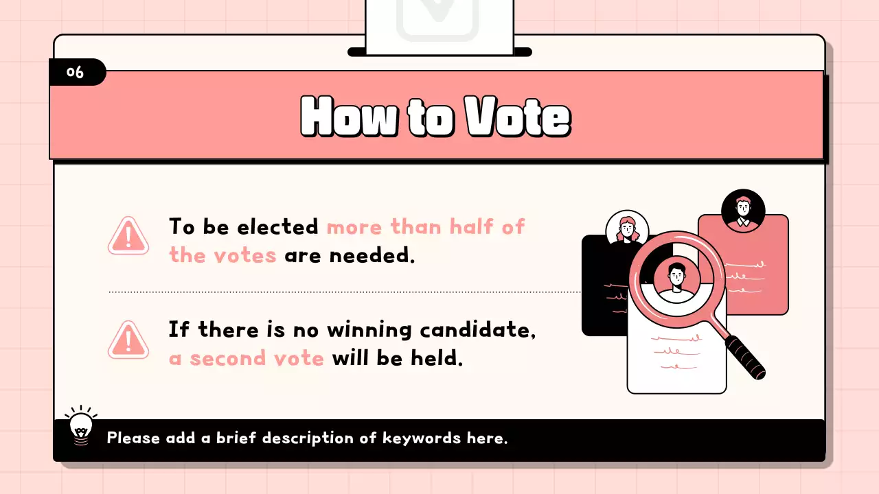 Coral Simple 선거 가이드 프레젠테이션