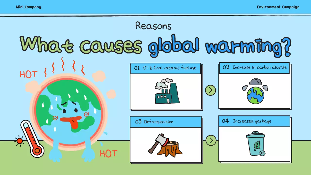 블루코믹 환경 홍보 프리젠테이션