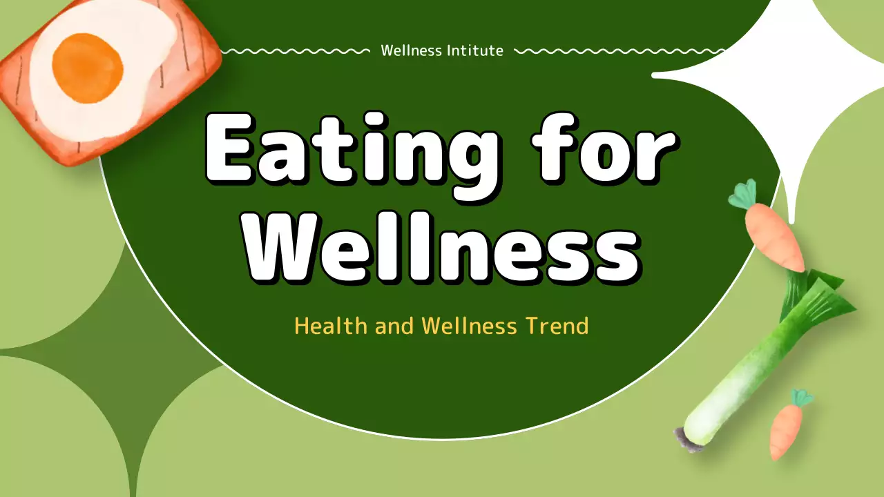 Trendy Life Healthy Eating Suggestions in Green and Lime Green