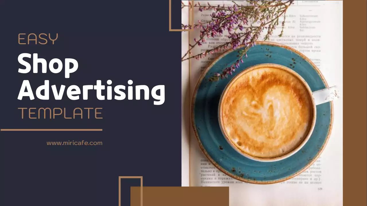 브라운 모던 커피 프로모션 프리젠테이션