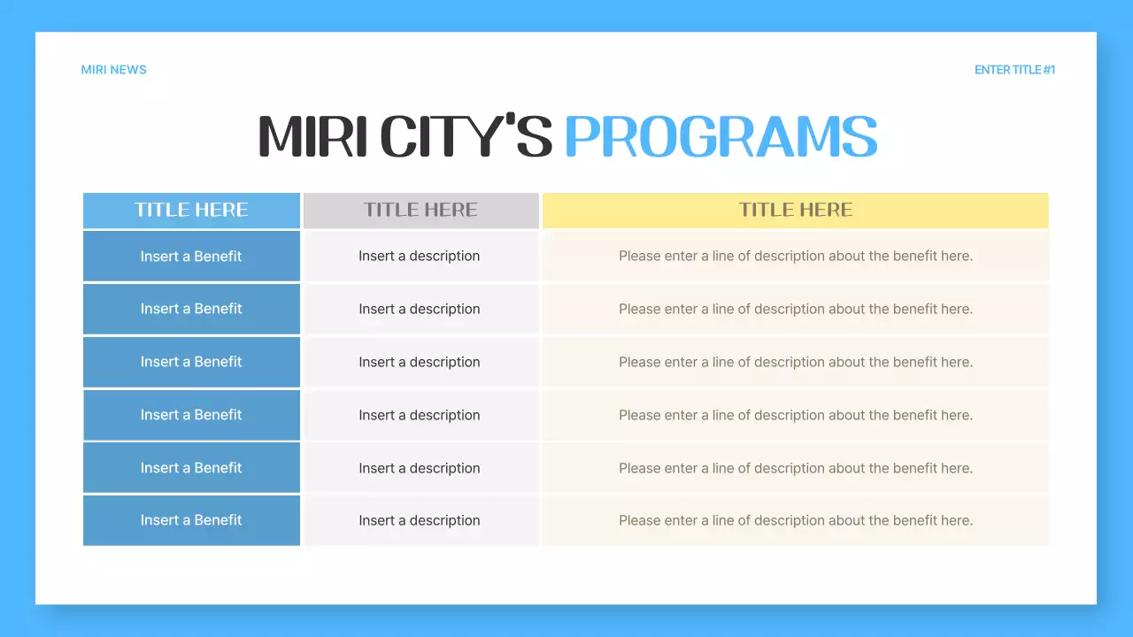 Blue Modern City Guide Presentation