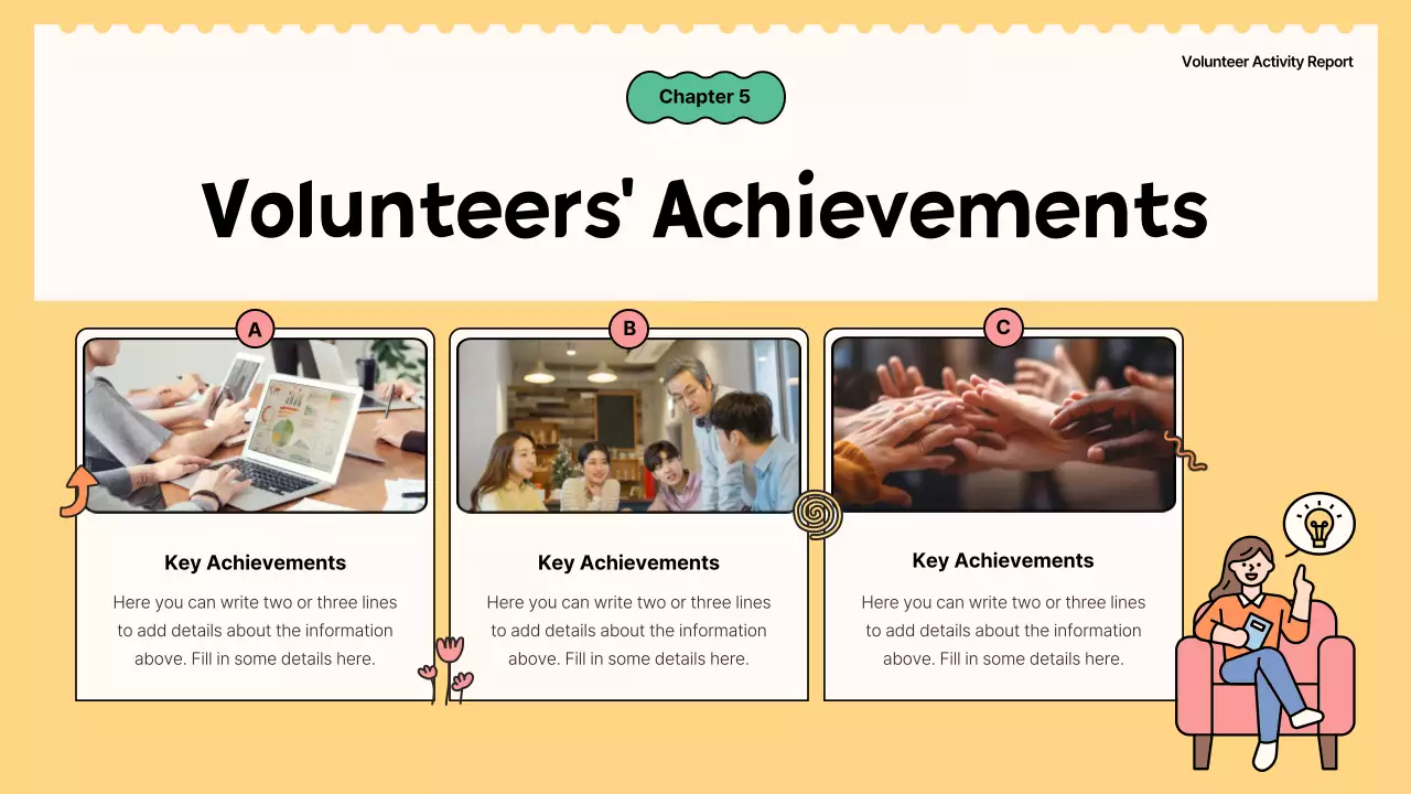 Green Simple Volunteer Report Presentation