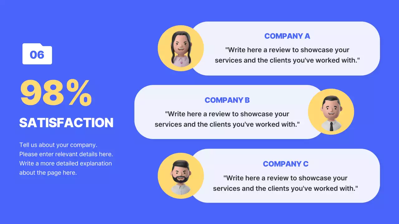 블루 모던 가이드 프레젠테이션