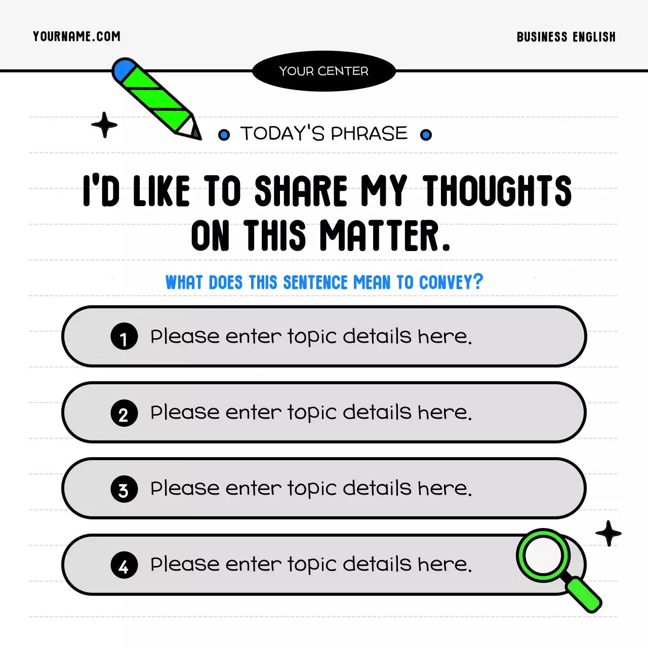 Green Modern Business Guide Instagram Carousel