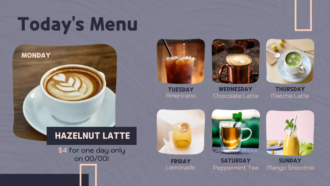 브라운 모던 커피 프로모션 프리젠테이션