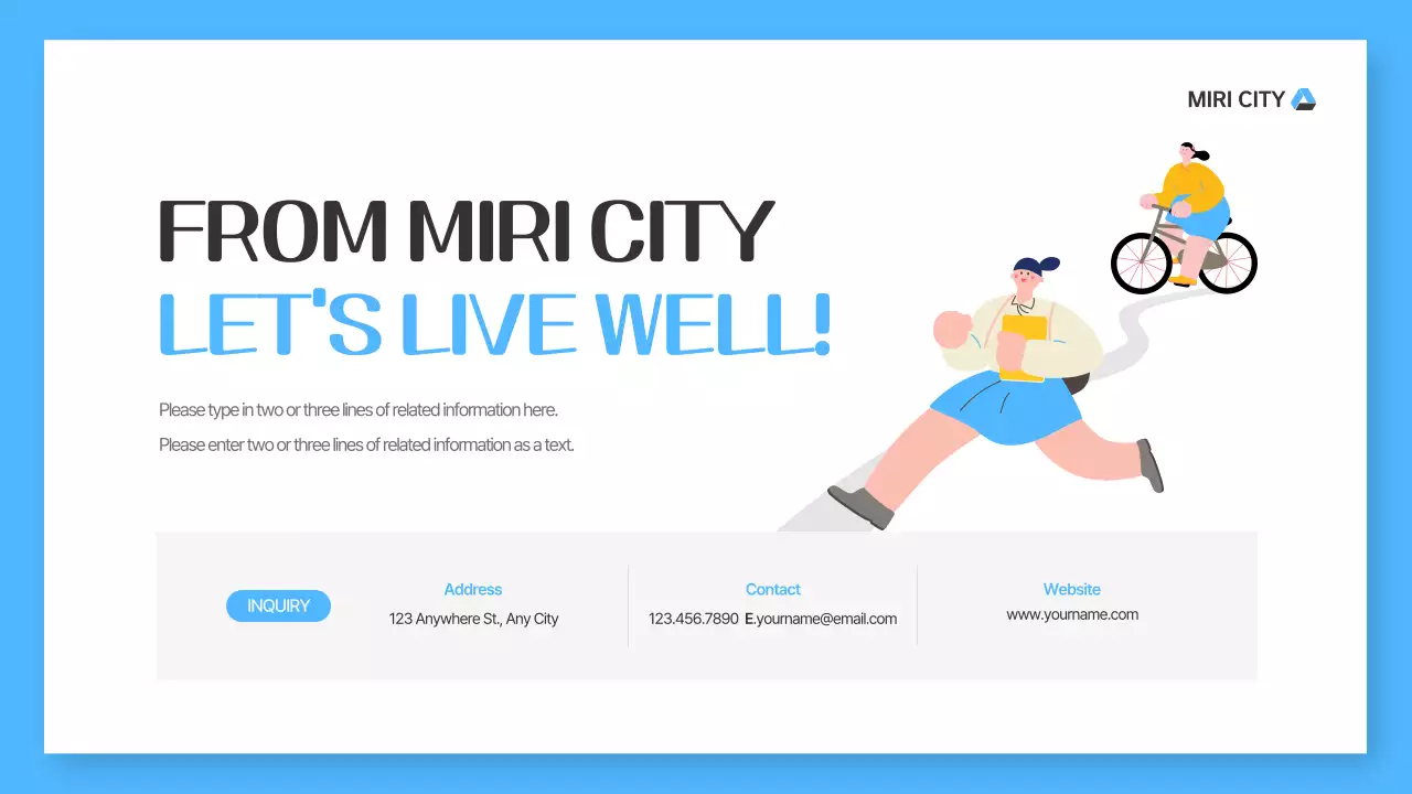 Blue Modern City Guide Presentation