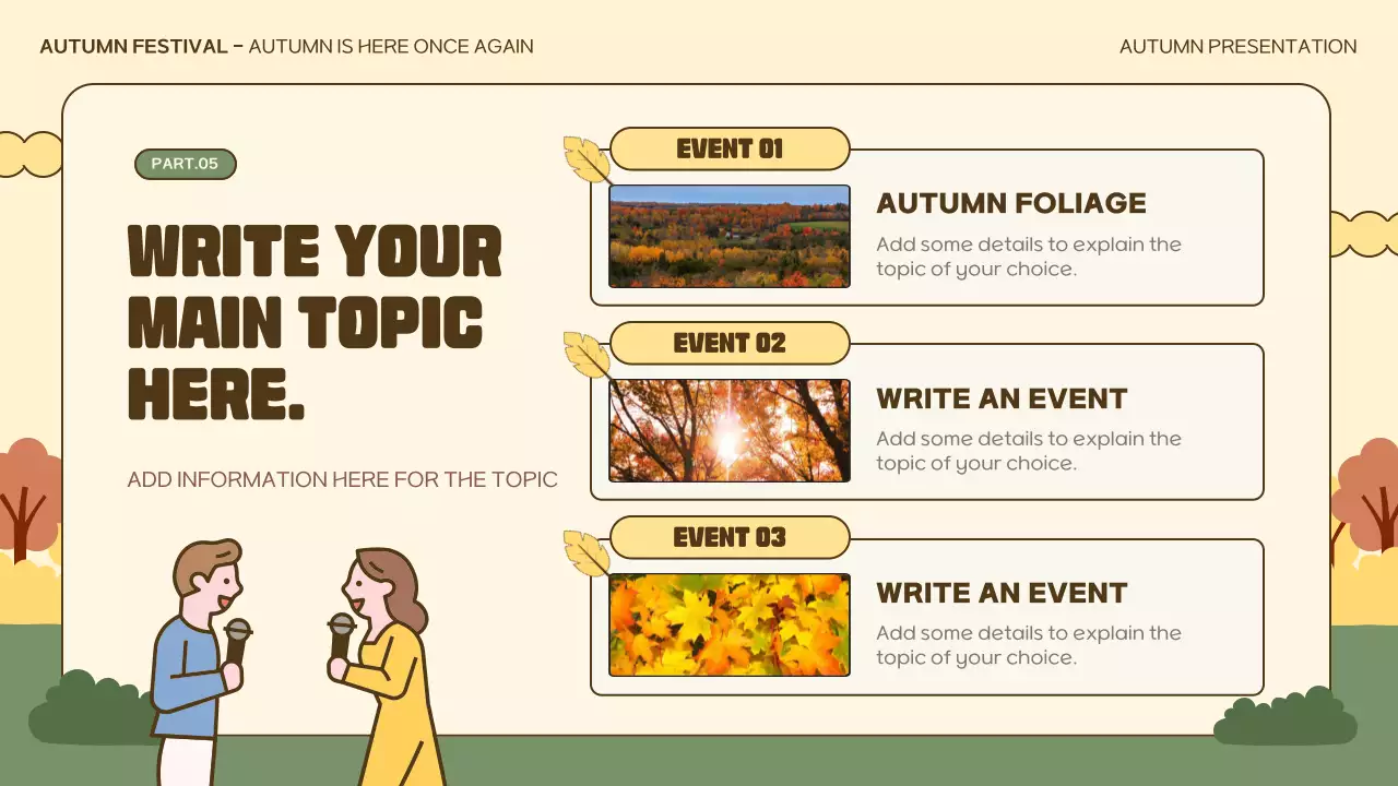 Green Retro Festival Announcement Presentation