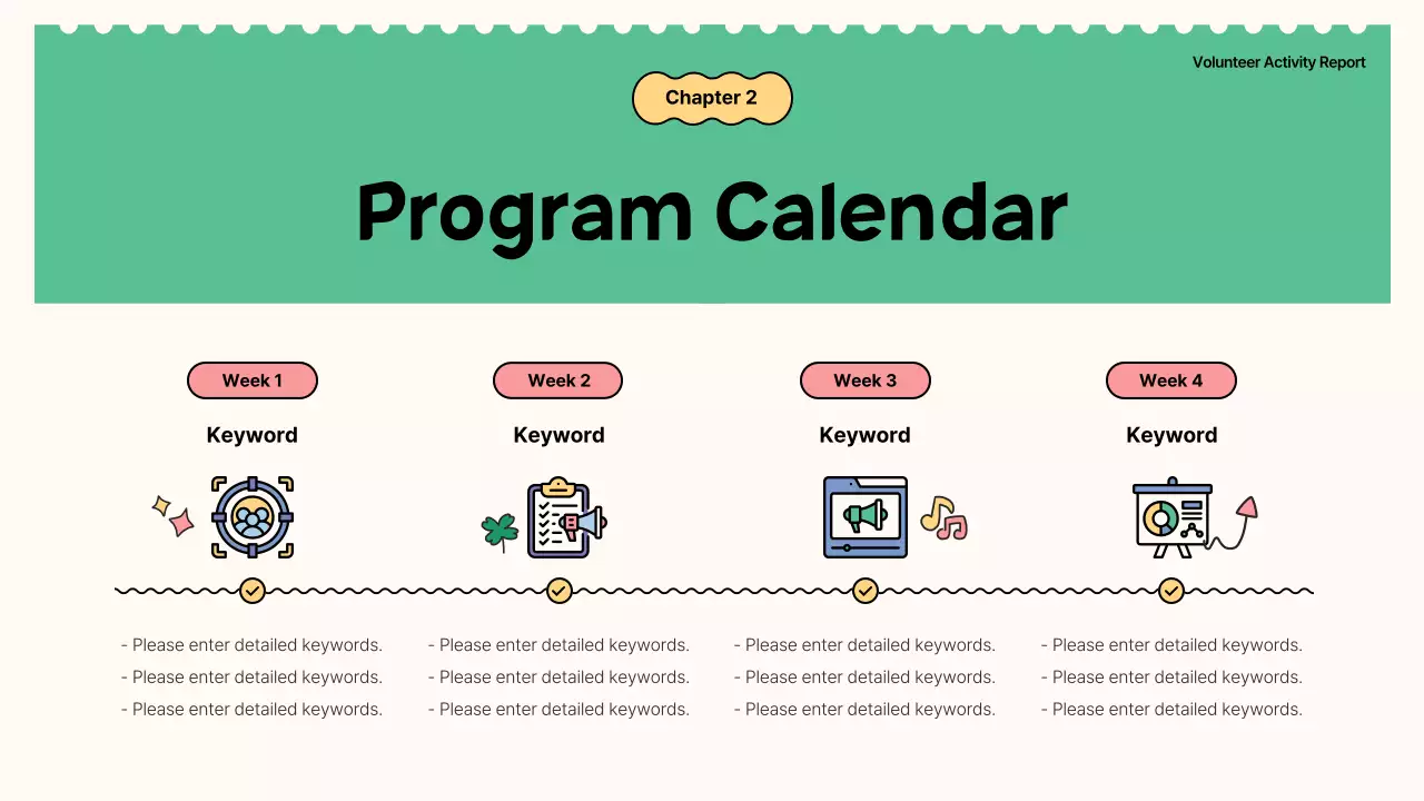 Green Simple Volunteer Report Presentation