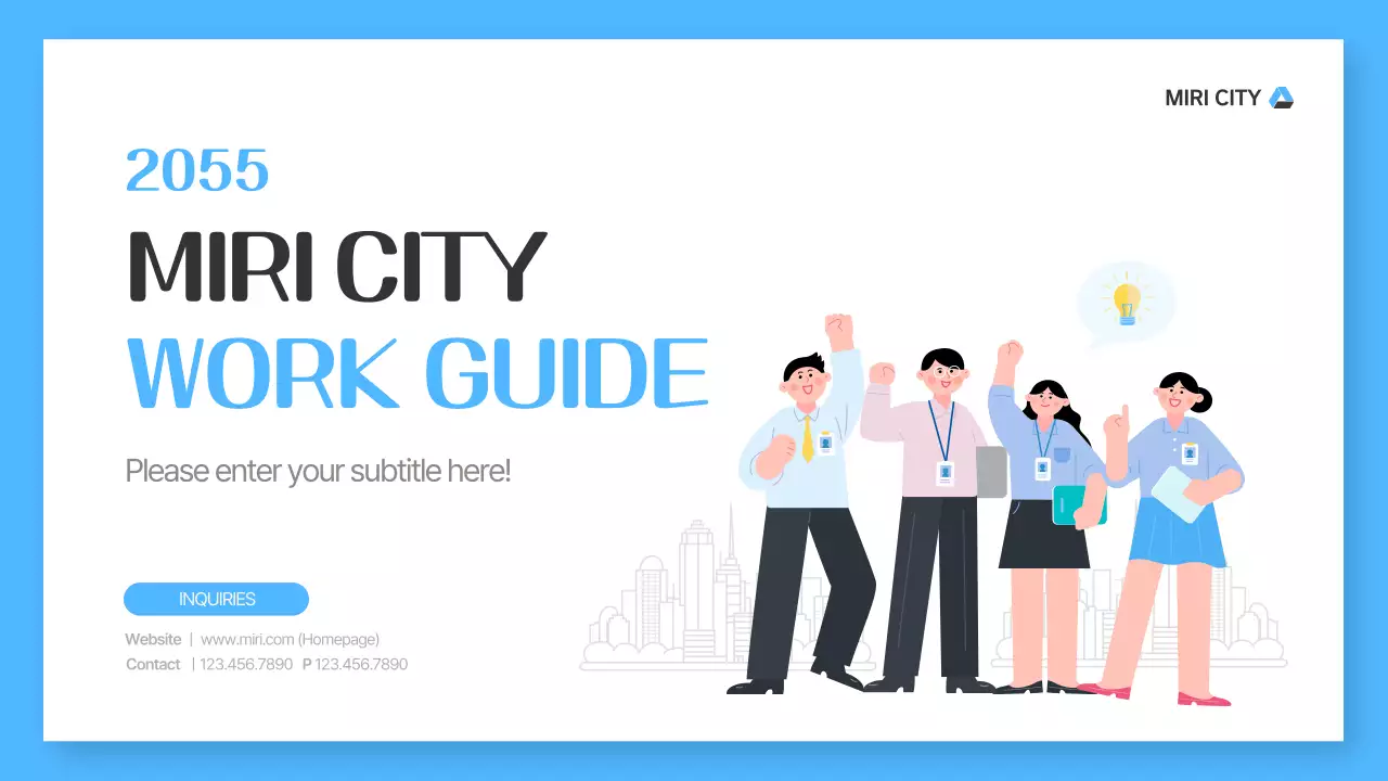 Blue Modern City Guide Presentation