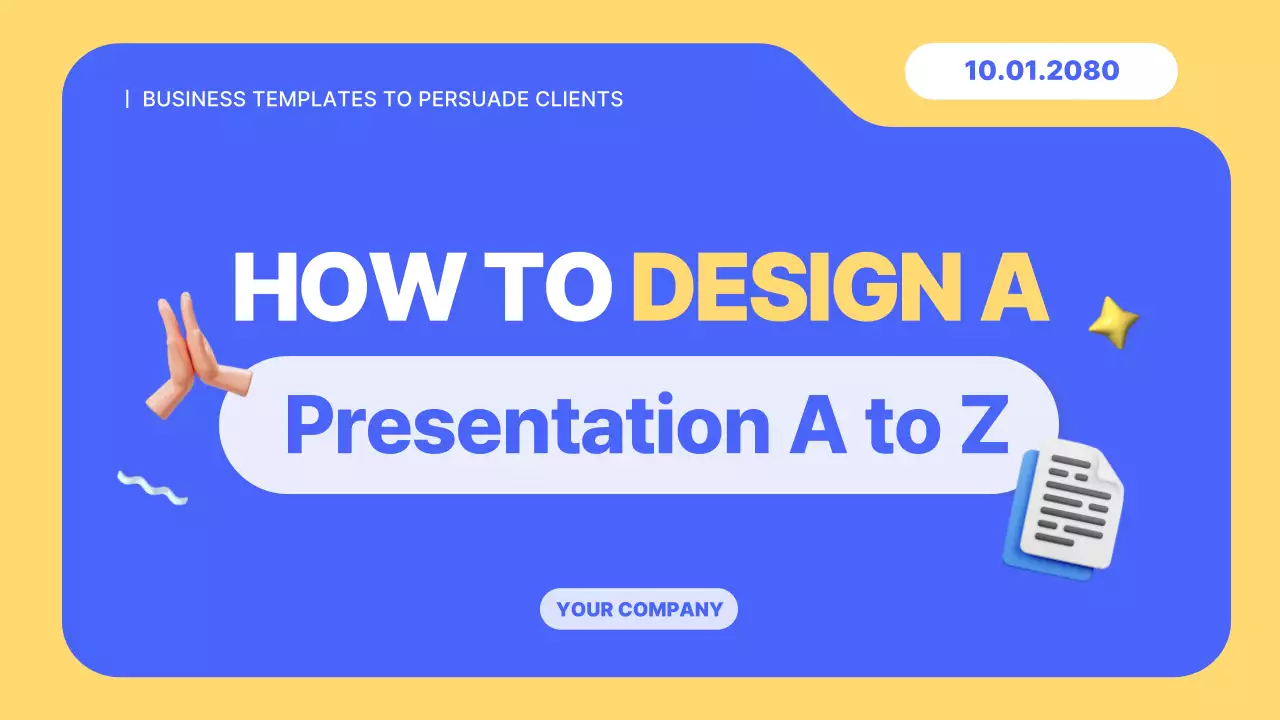 블루 모던 가이드 프레젠테이션