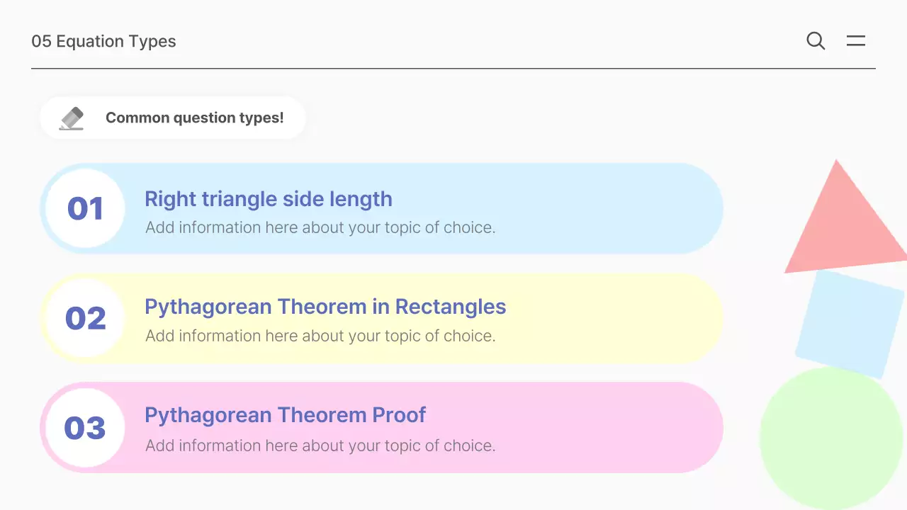Blue Modern Math Guide Presentation