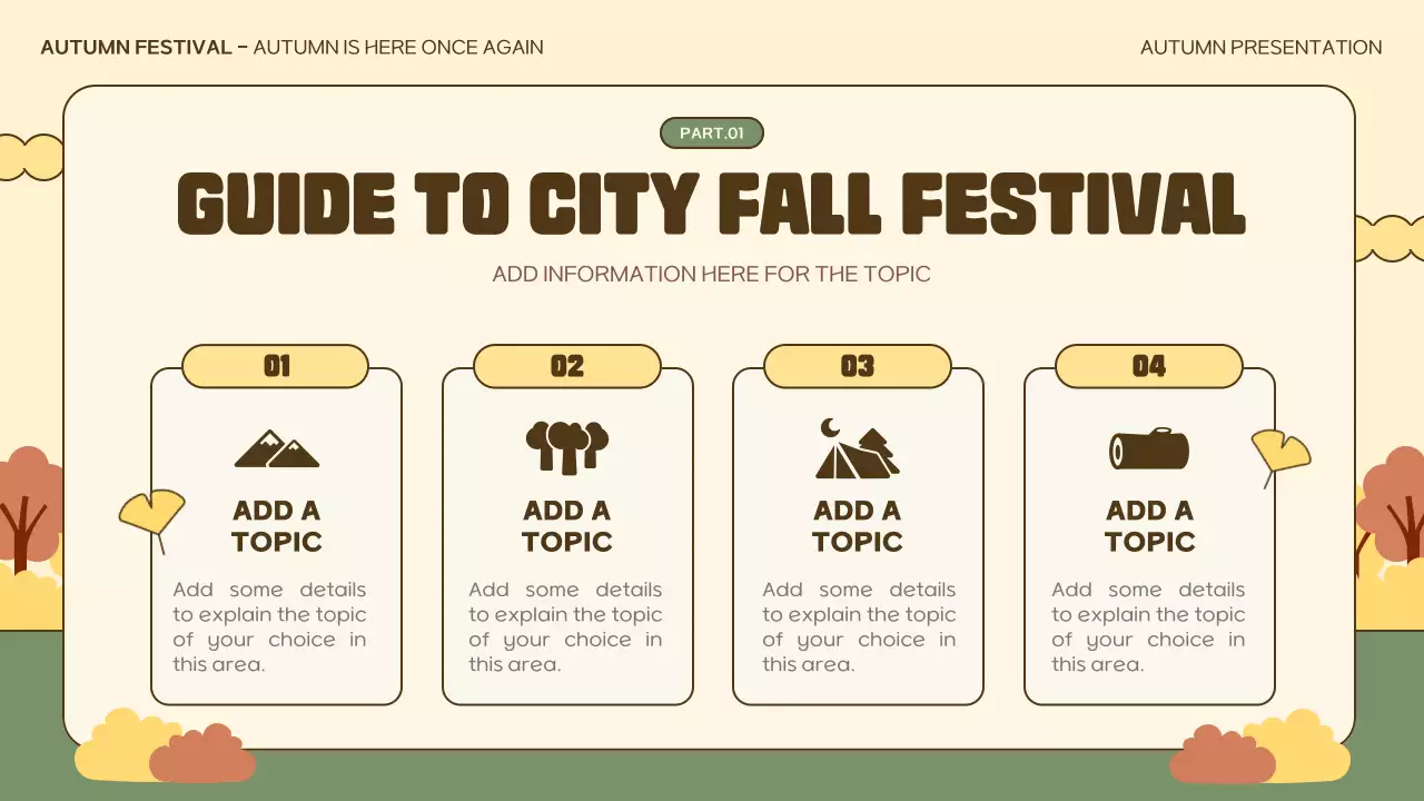 Green Retro Festival Announcement Presentation