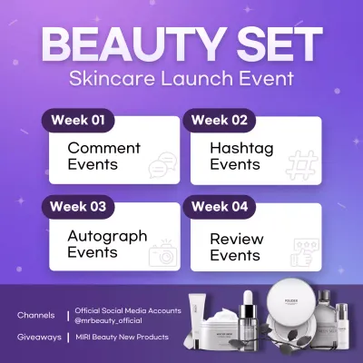 Purple Modern Beauty Promotion Social Media Post
