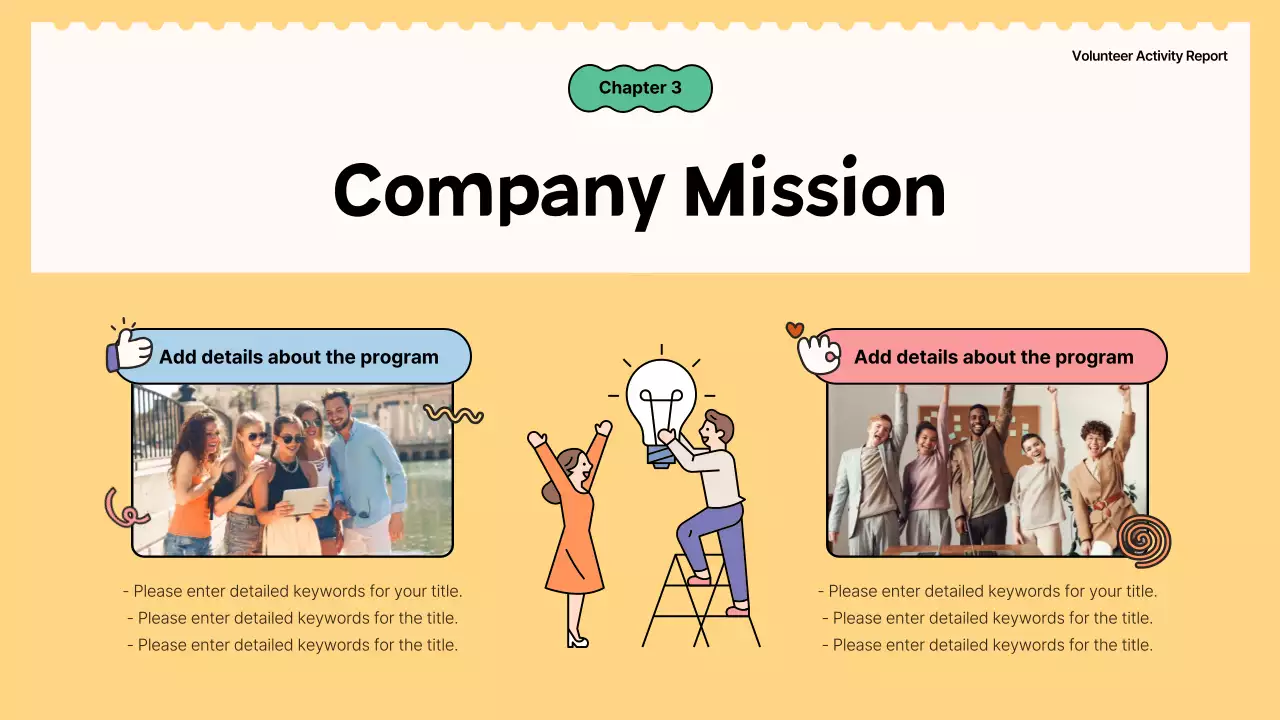 Green Simple Volunteer Report Presentation