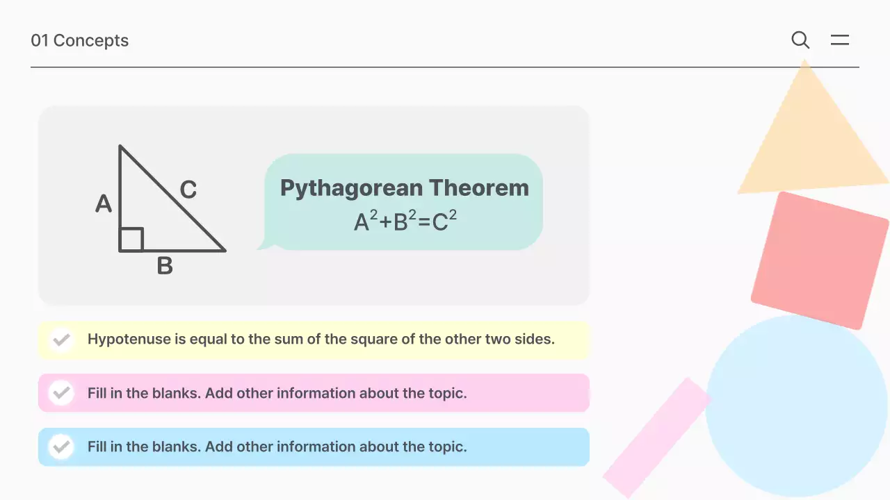 Blue Modern Math Guide Presentation