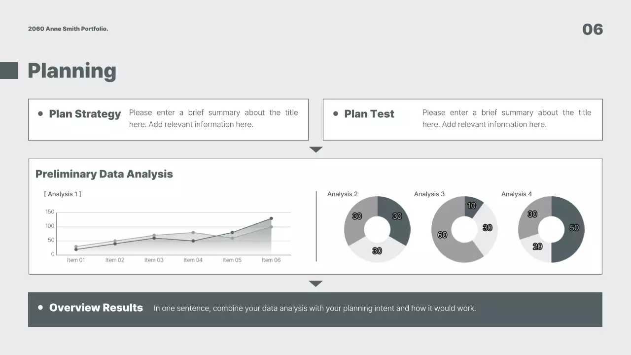그레이 모던 포트폴리오 프레젠테이션