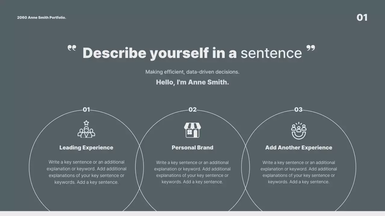 그레이 모던 포트폴리오 프레젠테이션