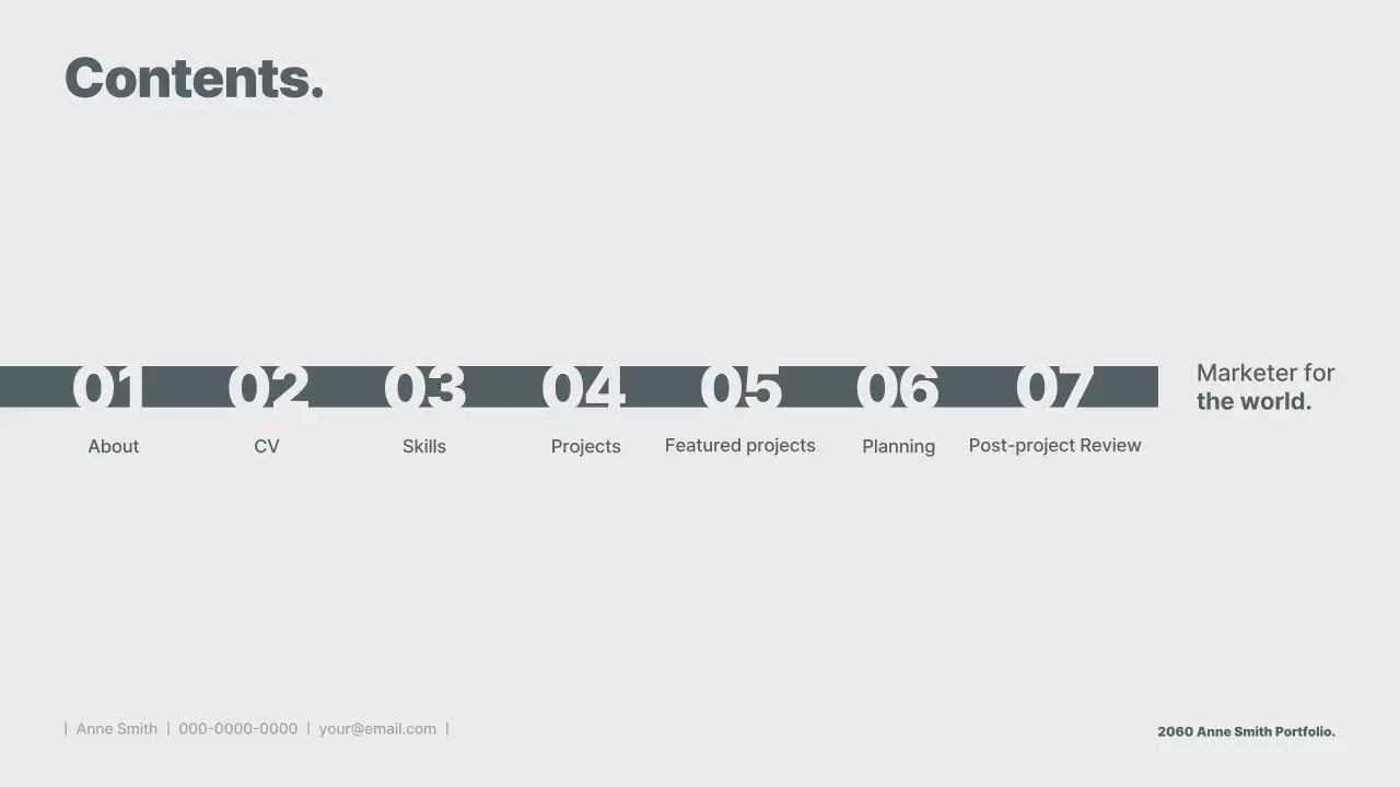 그레이 모던 포트폴리오 프레젠테이션