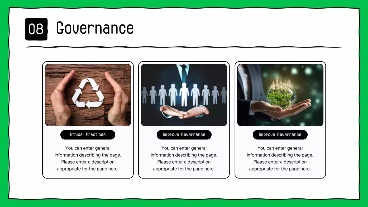 Green Simple Esg Report Presentation