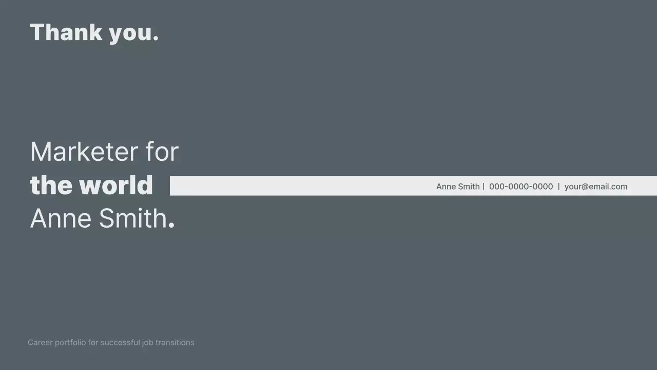 그레이 모던 포트폴리오 프레젠테이션