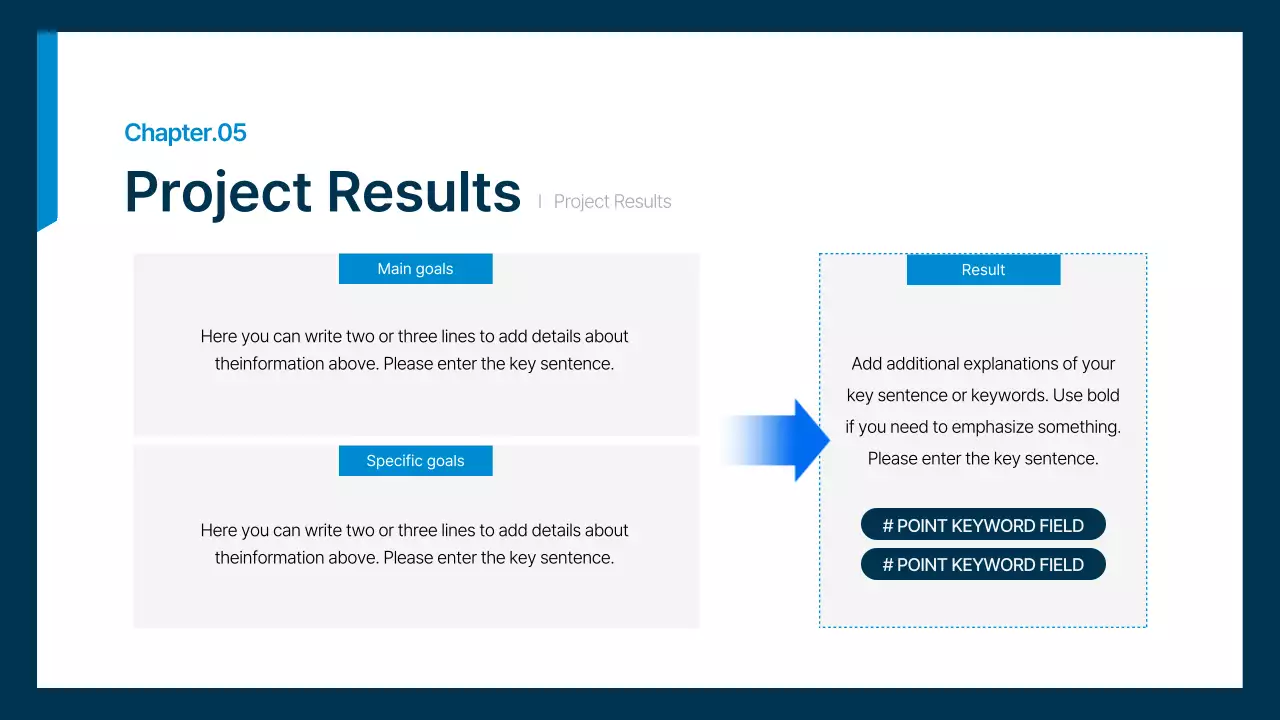 Simple office worker business plan in navy and blue