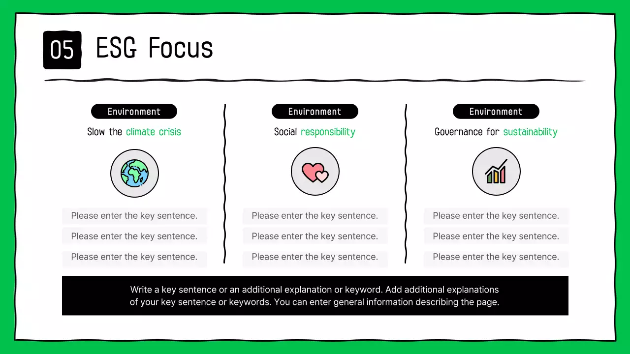 Green Simple Esg Report Presentation