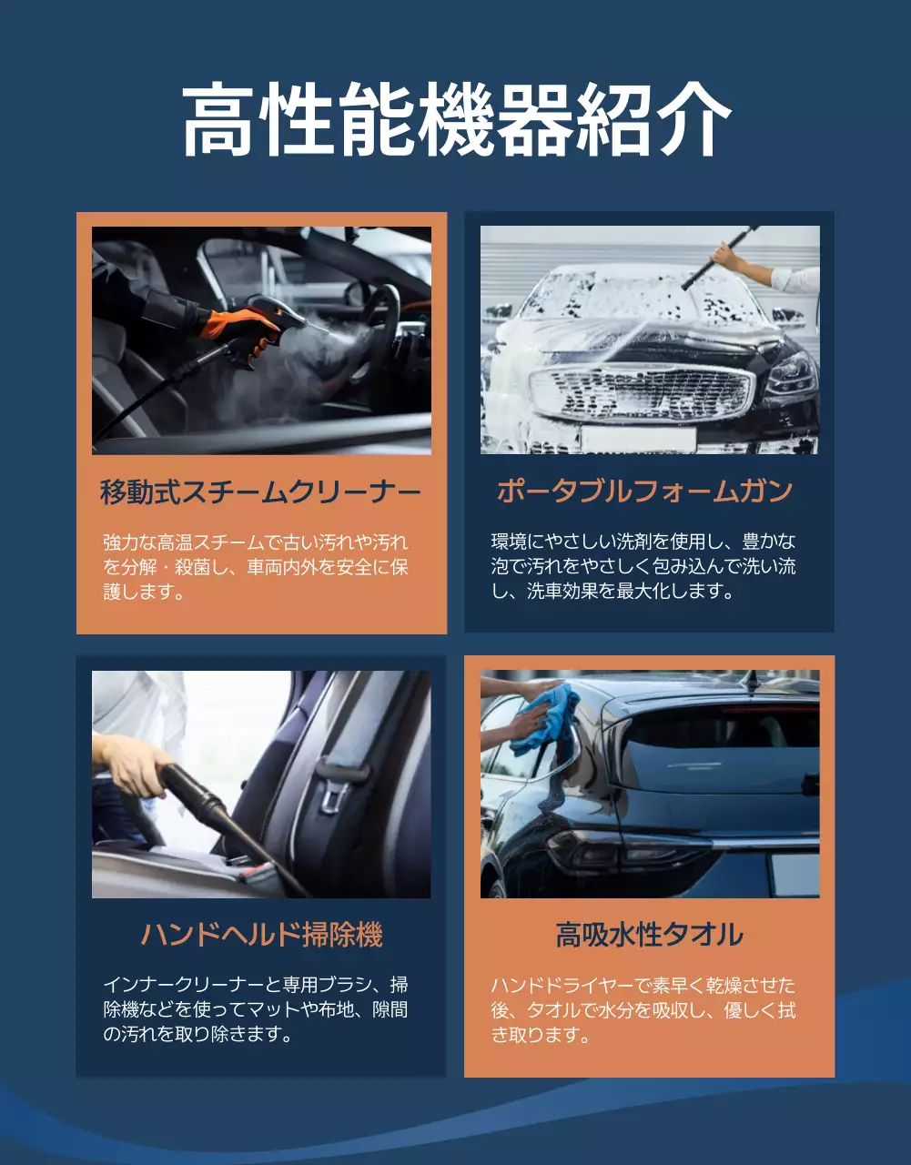 青 モダン 自動車 ポスター