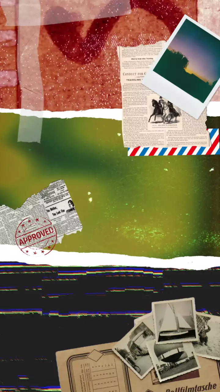 레트로하고 빈티지한 필름 감성의 분할 영상