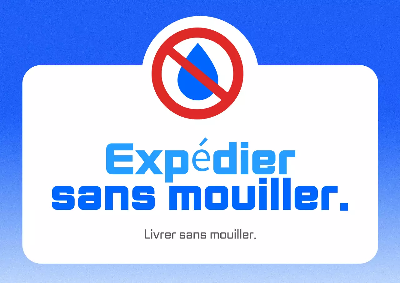 Guide de livraison simple bleu