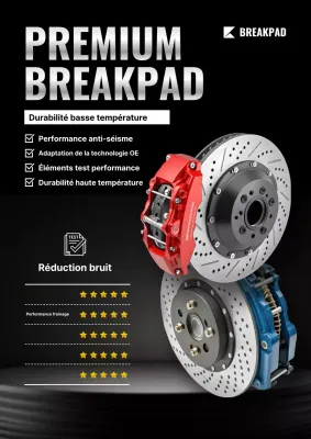 publicité pour une voiture de luxe noire