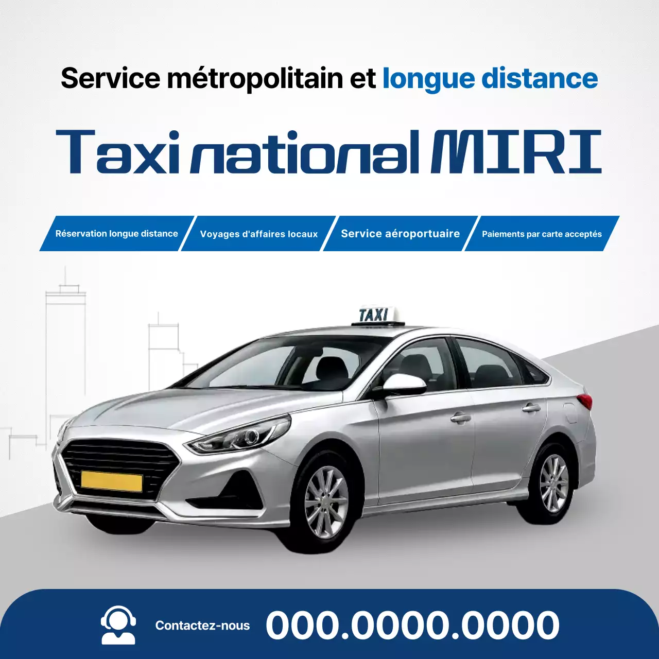 Publicité Gray Modern Transport