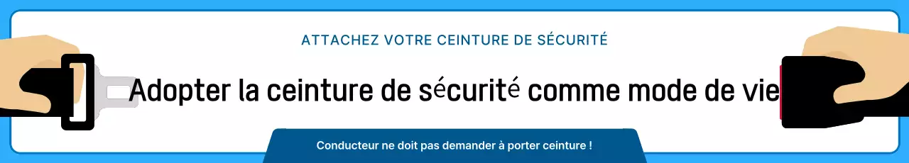 Guide simple pour la ceinture de sécurité de voiture en bleu et bleu marine