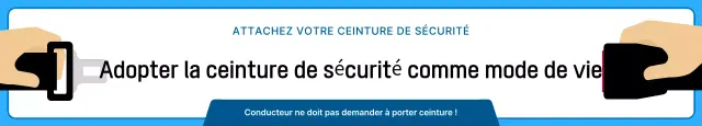 Guide simple pour la ceinture de sécurité de voiture en bleu et bleu marine