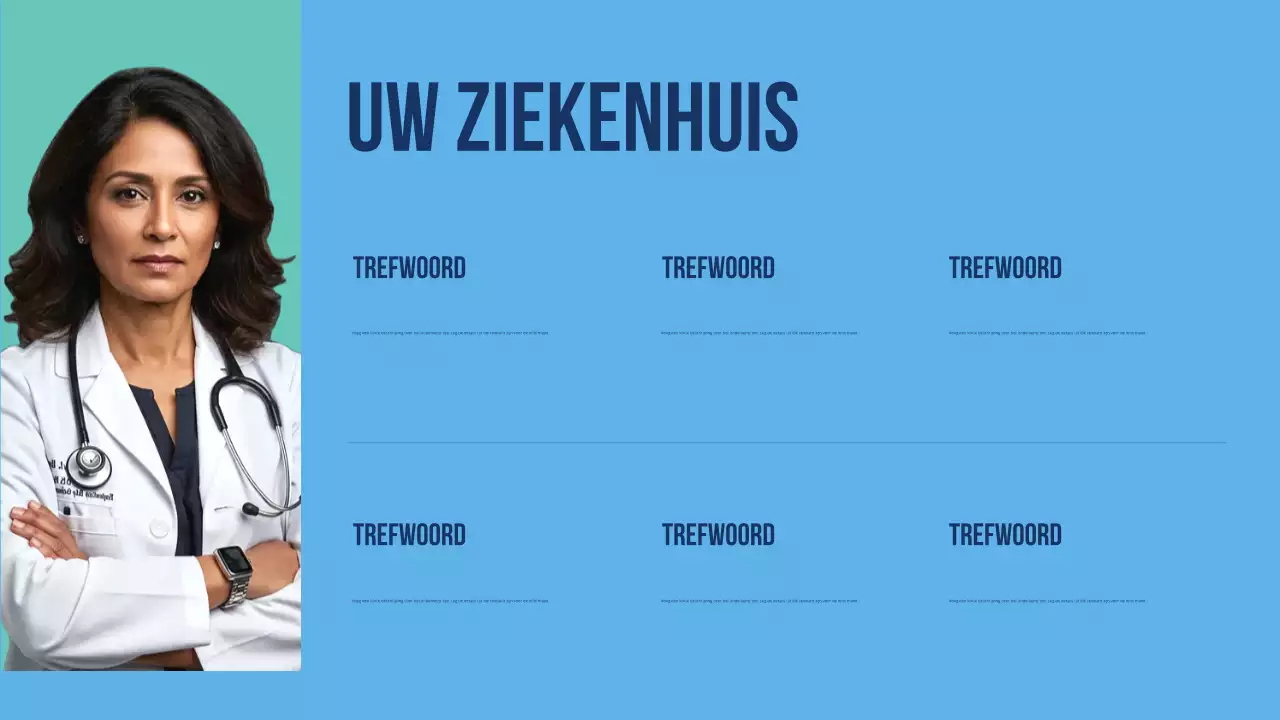 Kleurrijke moderne presentatie voor gezondheidszorgpromotie