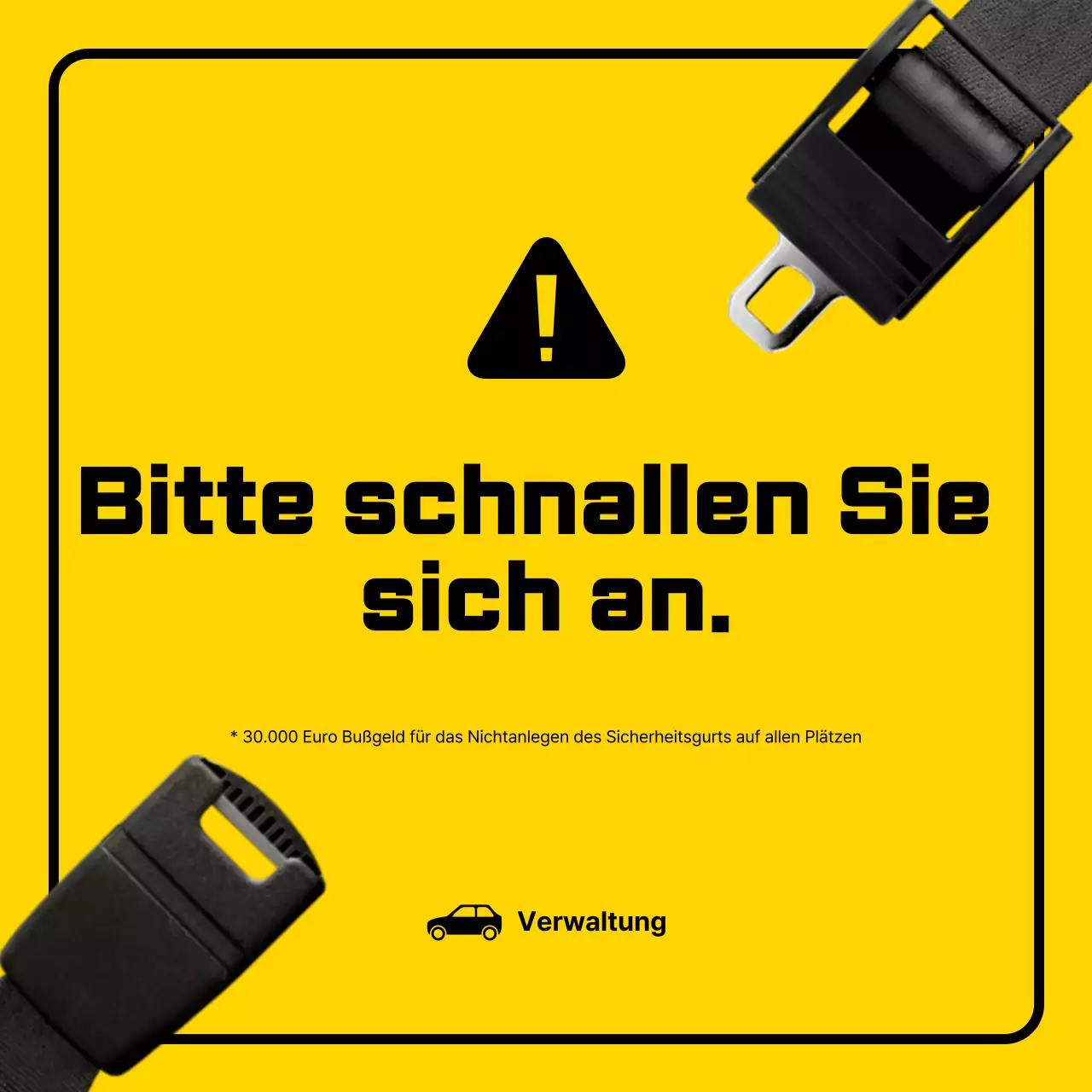 Gelbe Kampagne für einfache Sicherheit