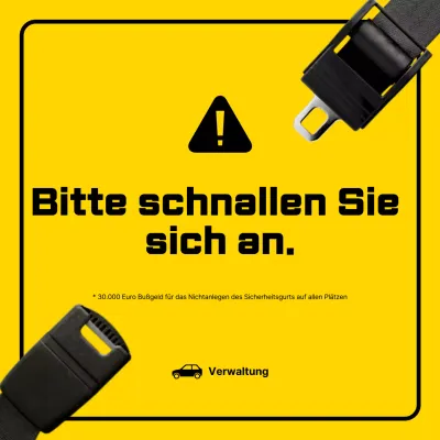 Gelbe Kampagne für einfache Sicherheit