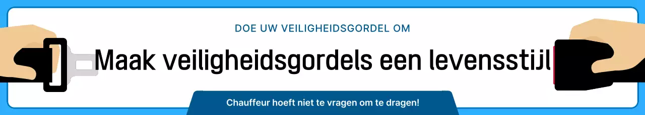 Eenvoudige autogordelgids in blauw en marineblauw