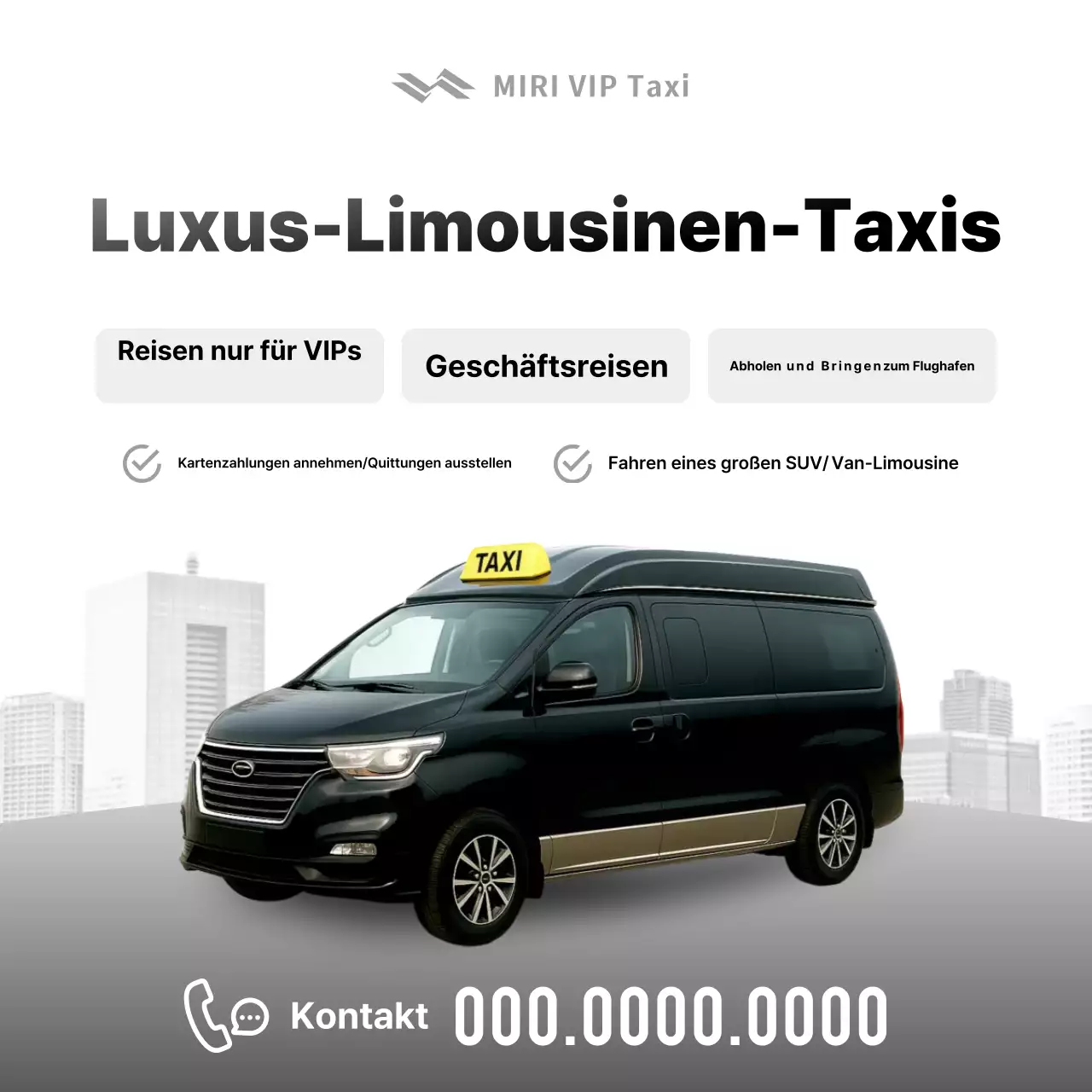 Schwarze moderne Verkehrswerbung