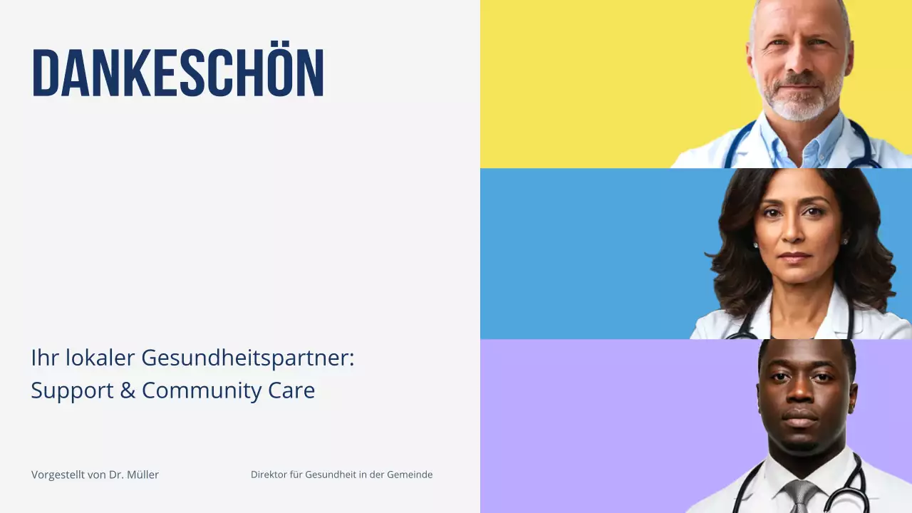 Farbenfrohe, moderne Gesundheitsförderung Präsentation