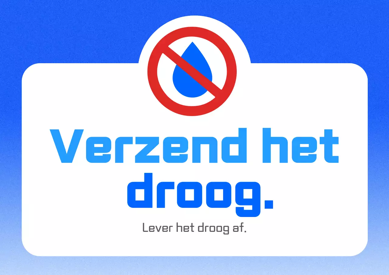 Blauwe eenvoudige bezorggids