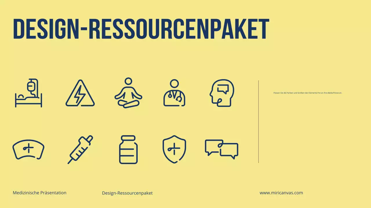 Farbenfrohe, moderne Gesundheitsförderung Präsentation