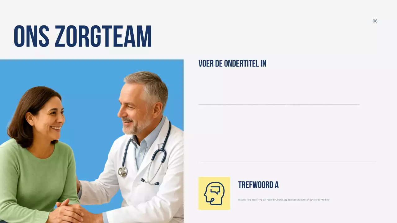 Kleurrijke moderne presentatie voor gezondheidszorgpromotie