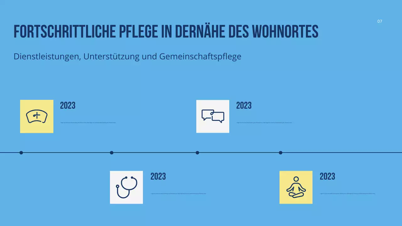 Farbenfrohe, moderne Gesundheitsförderung Präsentation