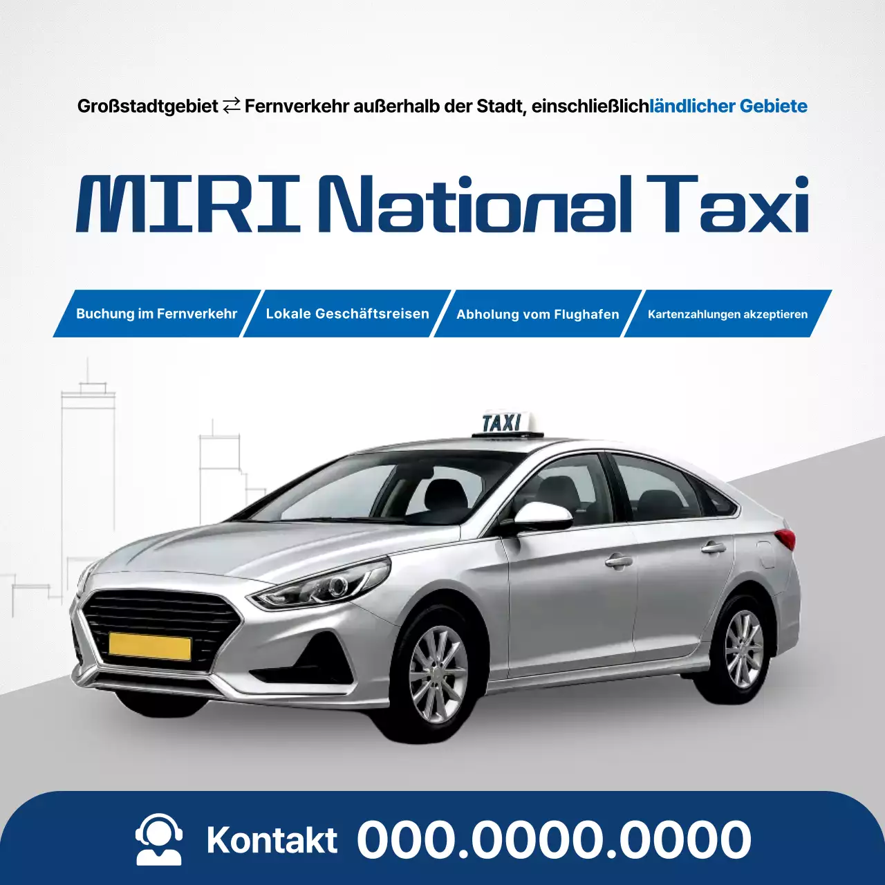 Graue moderne Transportwerbung