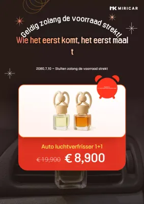 Korting op zwarte moderne autoluchtverfrisser