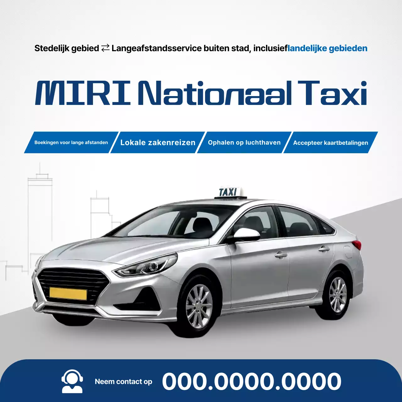 Grijze moderne transportadvertentie