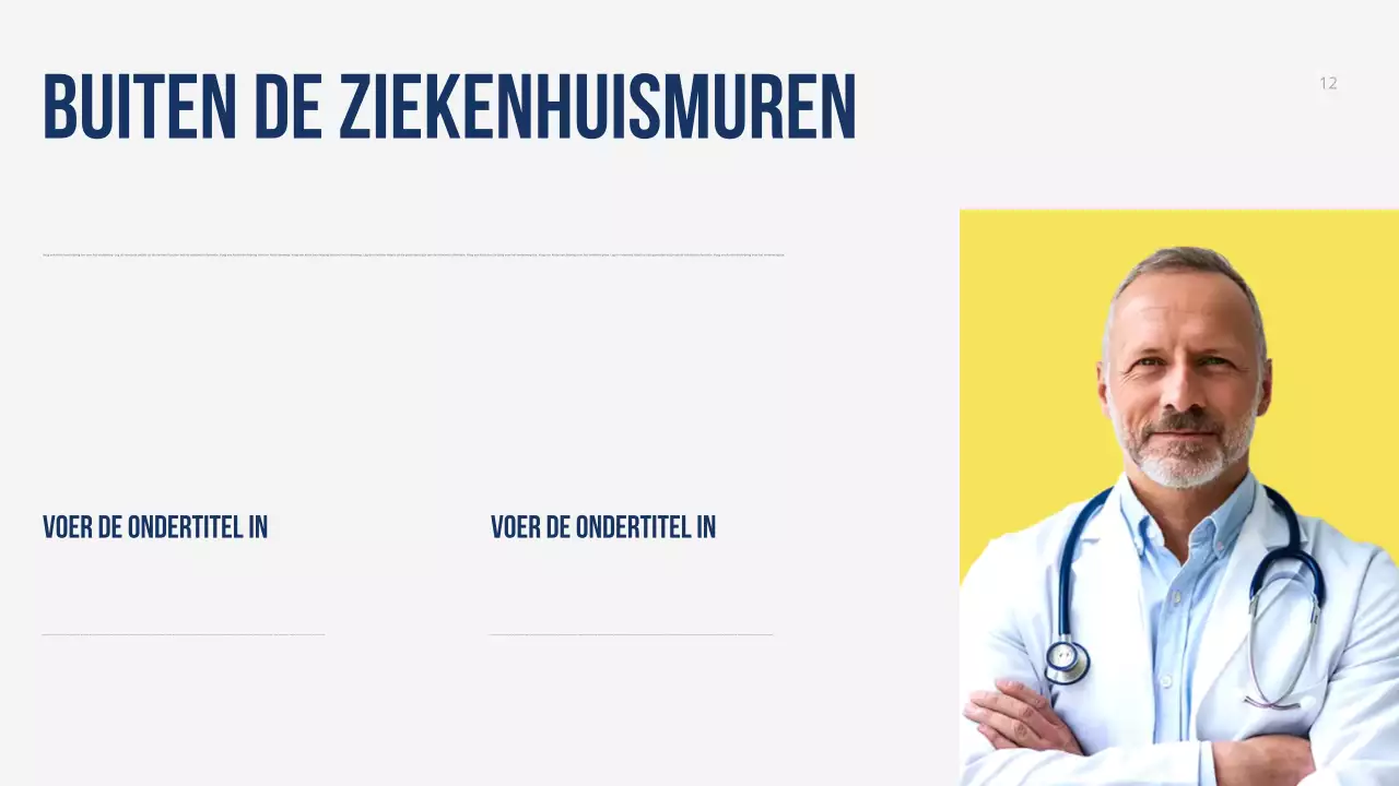 Kleurrijke moderne presentatie voor gezondheidszorgpromotie