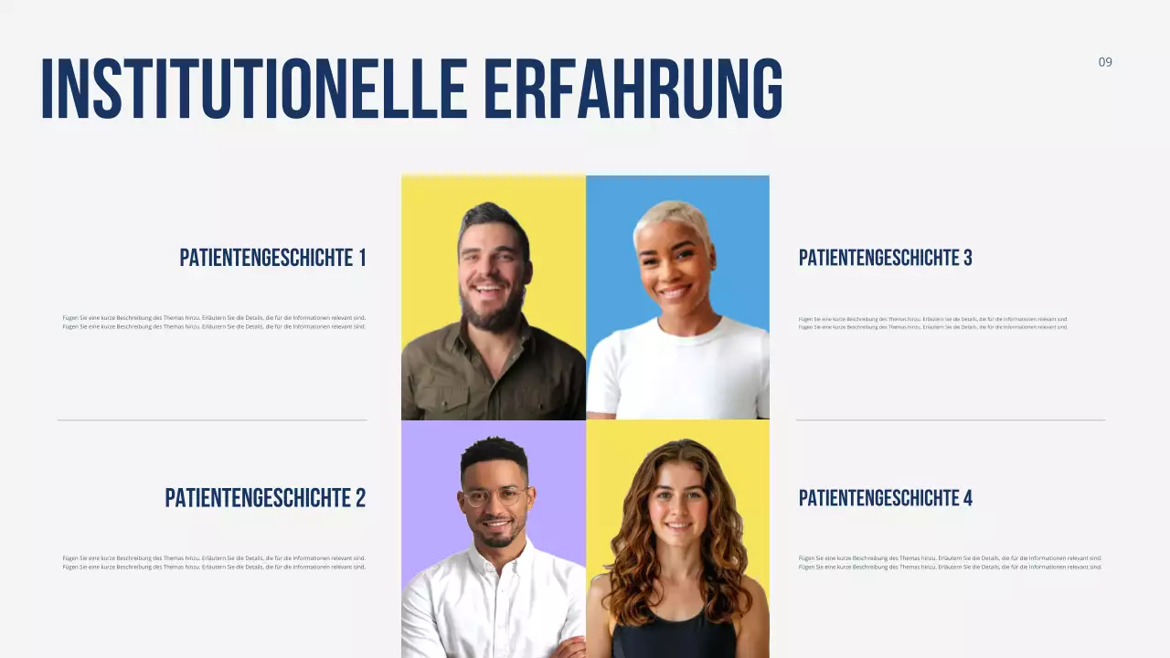 Farbenfrohe, moderne Gesundheitsförderung Präsentation