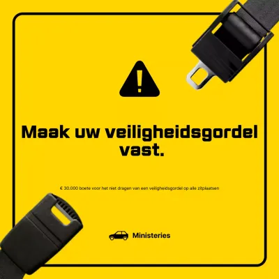 Gele Eenvoudige Veiligheidscampagne